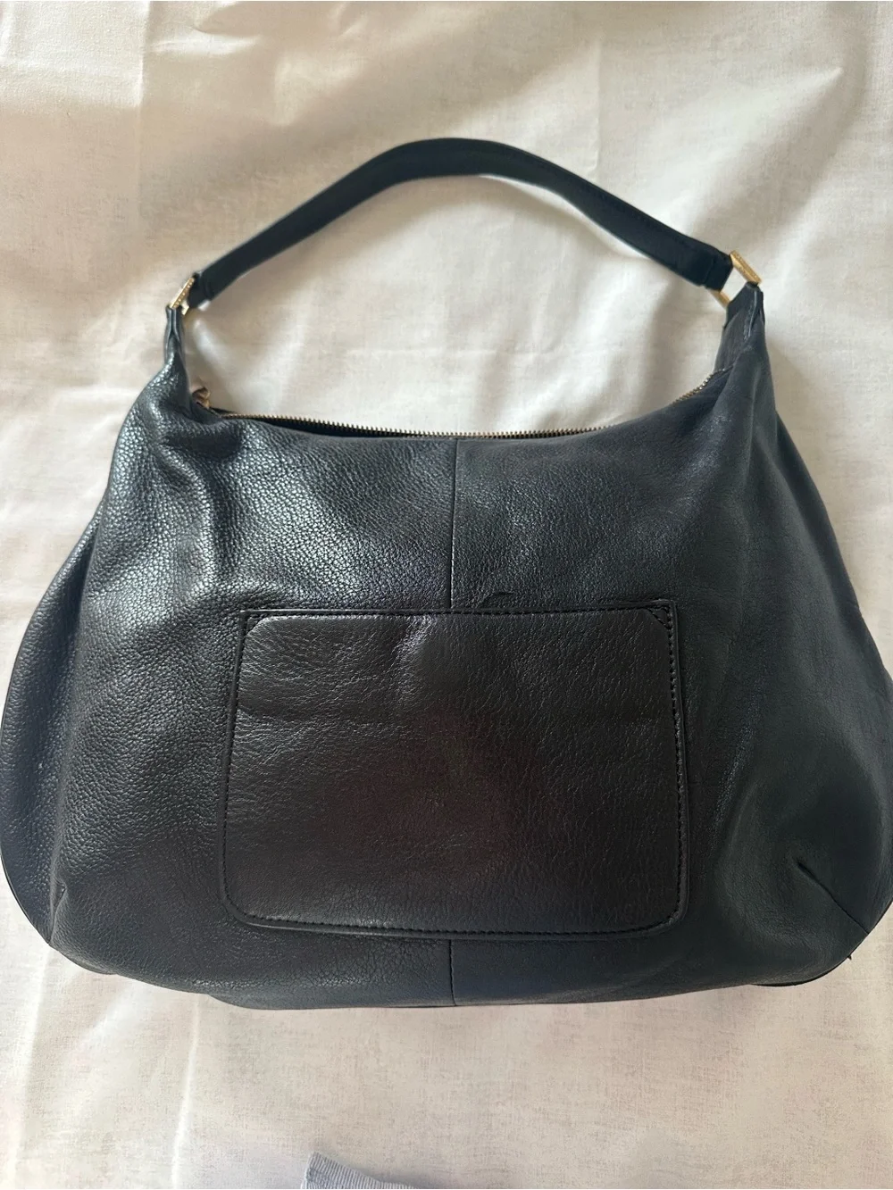 Tory Burch Leather Hobo Bag Black
